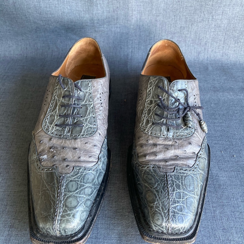 Mezlan Platinum Crocodile Size 14